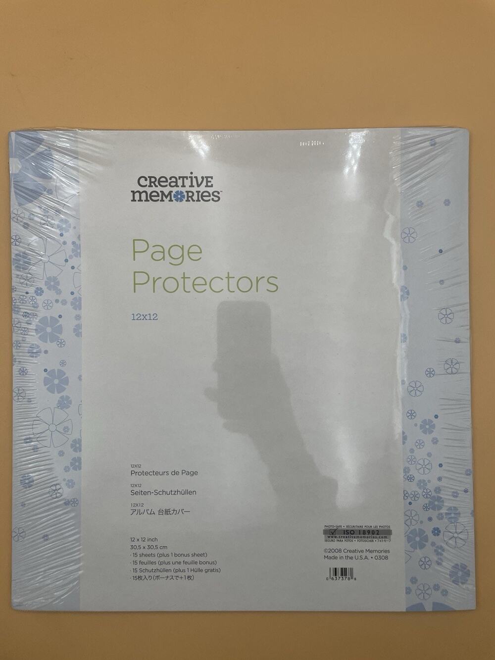 Creative Memories 12 X 12 Scrapbook Page Protectors 15 Sheets NEW